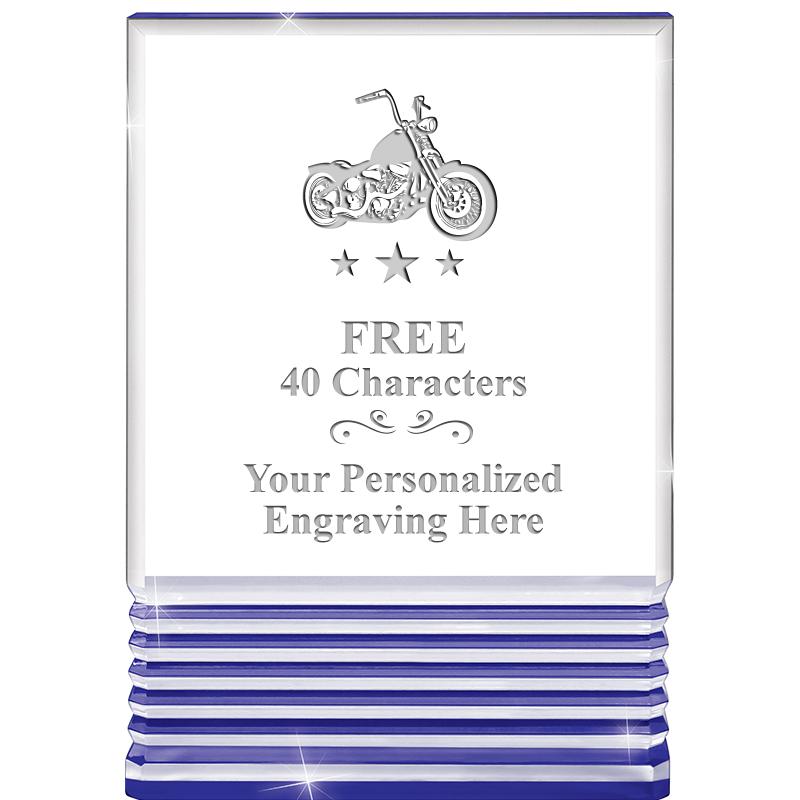 3.5"x5"BLUE ROCKWELL ACRYLIC