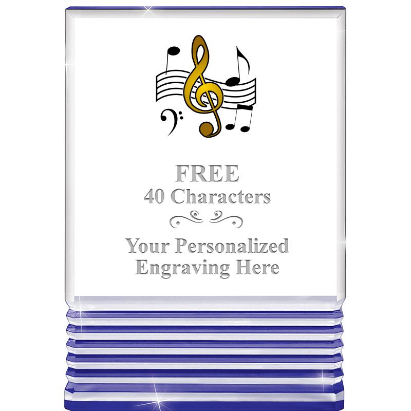 3.5"x5"BLUE ROCKWELL ACRYLIC