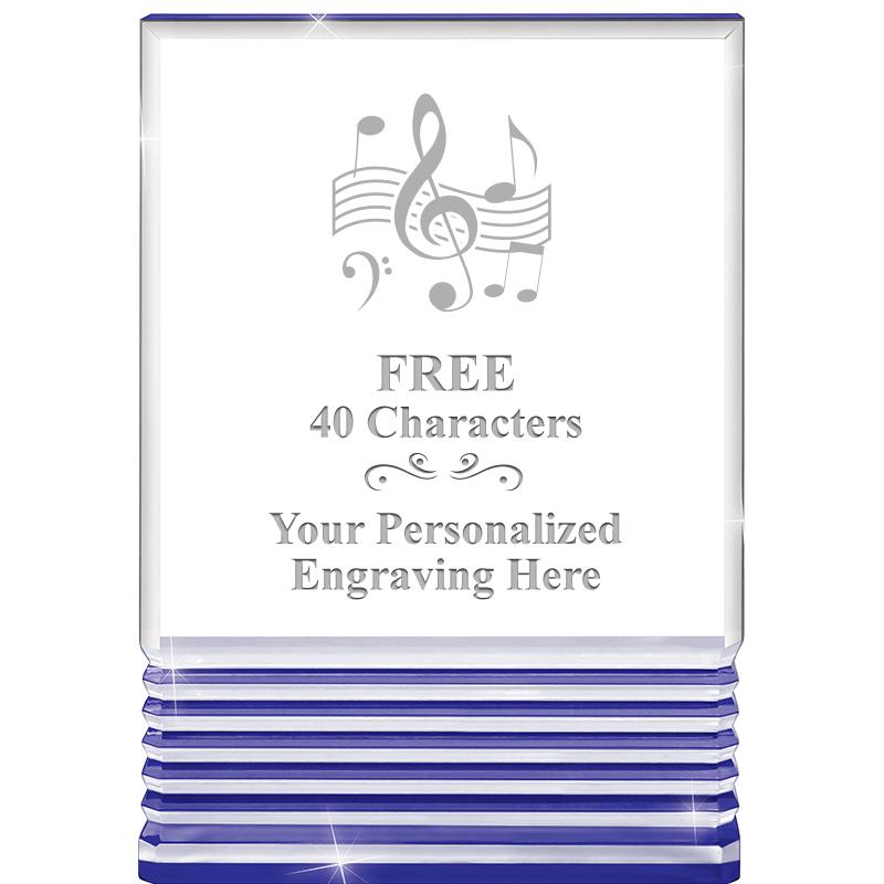 3.5"x5"BLUE ROCKWELL ACRYLIC