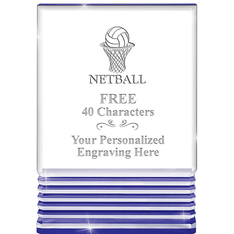 3.5"x5"BLUE ROCKWELL ACRYLIC