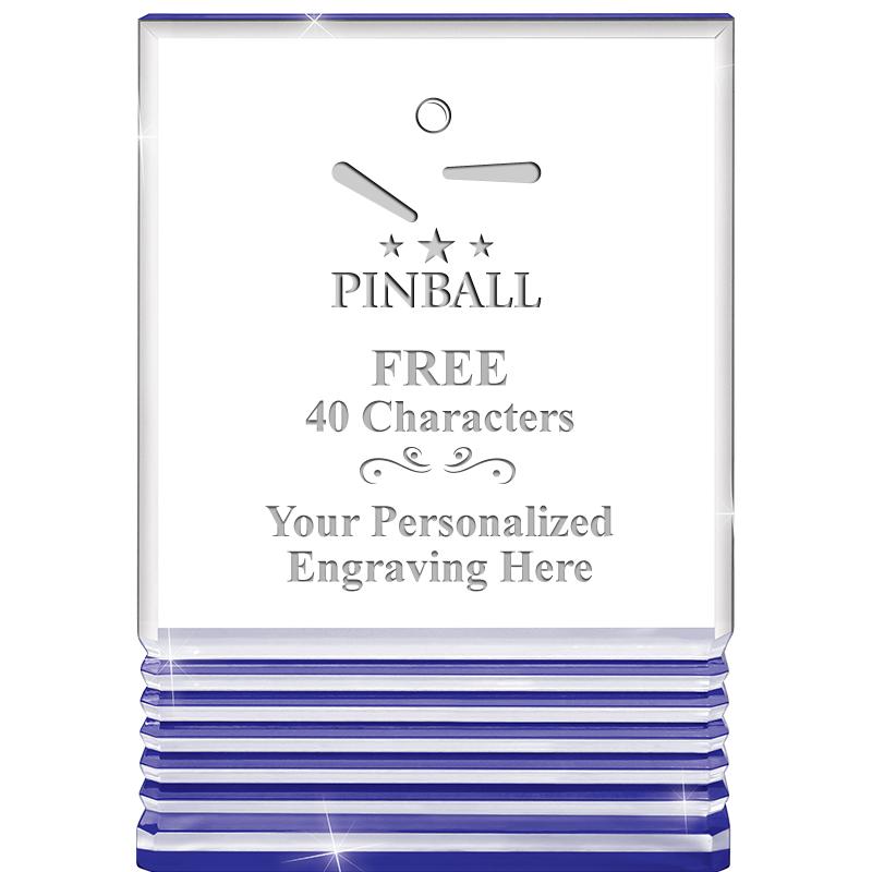 3.5"x5"BLUE ROCKWELL ACRYLIC