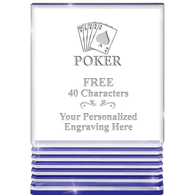 3.5"x5"BLUE ROCKWELL ACRYLIC