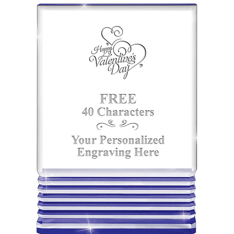 3.5"x5"BLUE ROCKWELL ACRYLIC