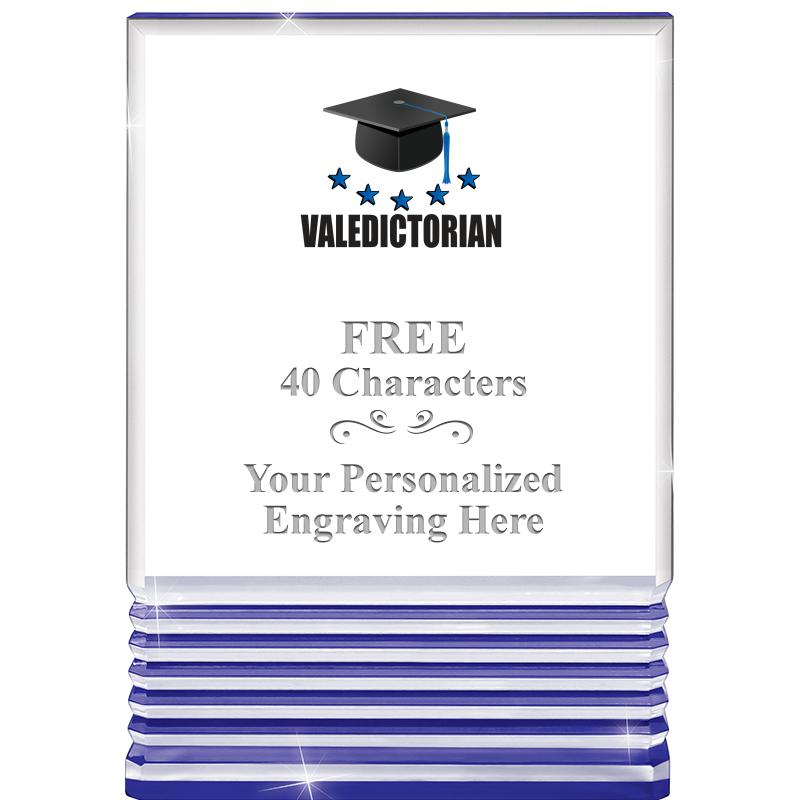 3.5"x5"BLUE ROCKWELL ACRYLIC