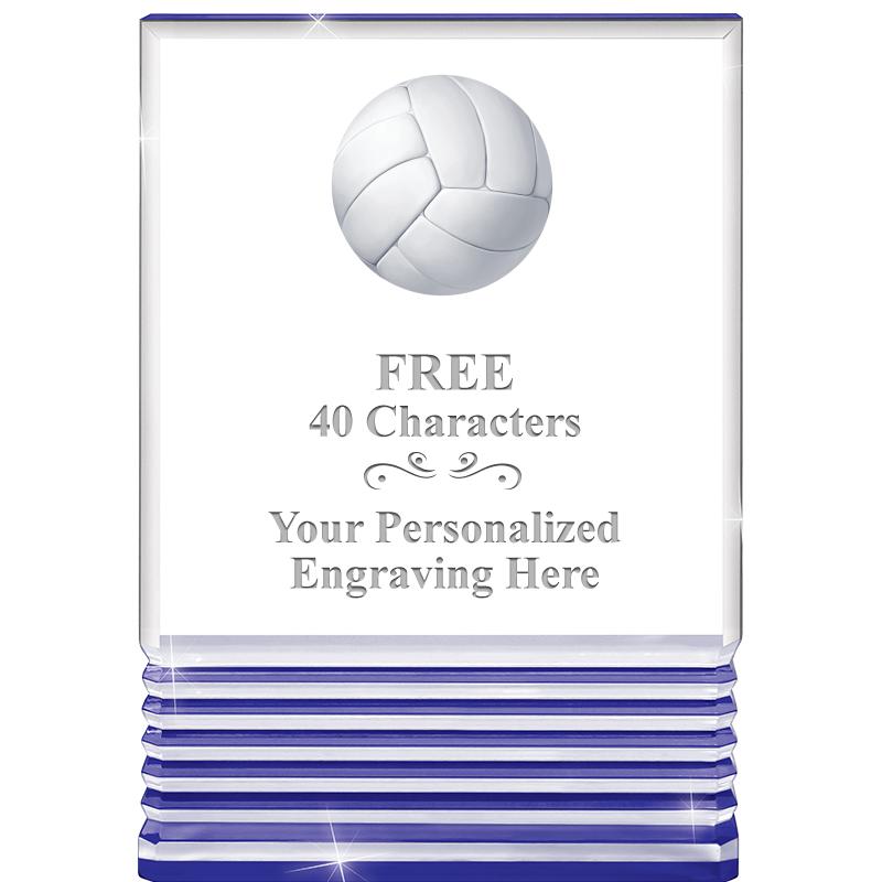 3.5"x5"BLUE ROCKWELL ACRYLIC