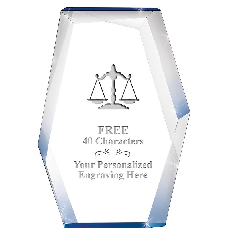 8" COBALT RADIANCE ACRYLIC