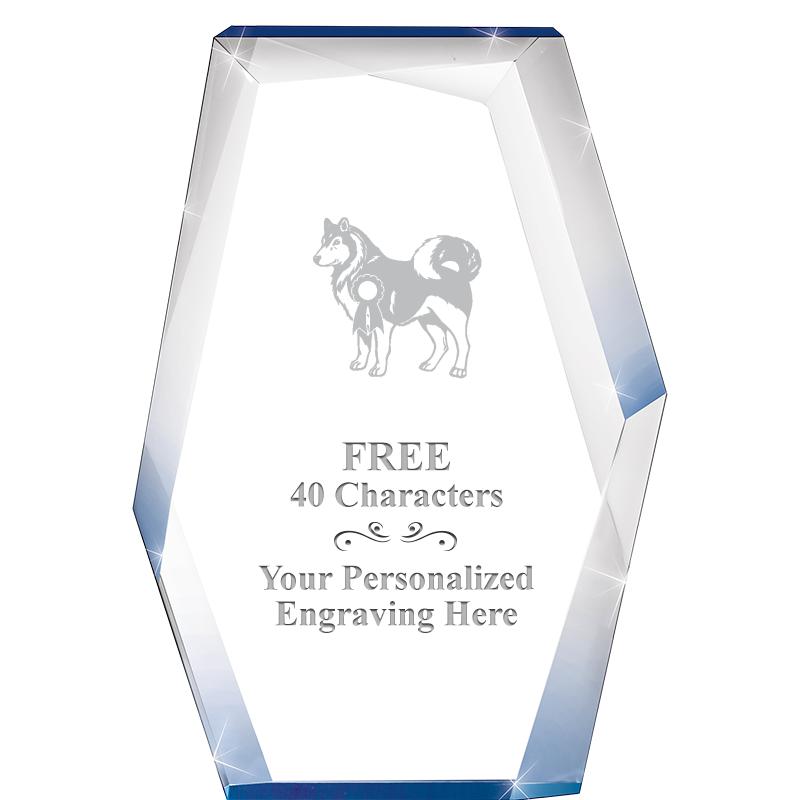 8" COBALT RADIANCE ACRYLIC