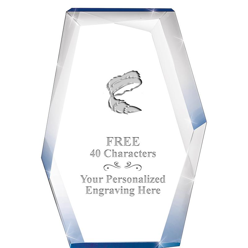 8" COBALT RADIANCE ACRYLIC