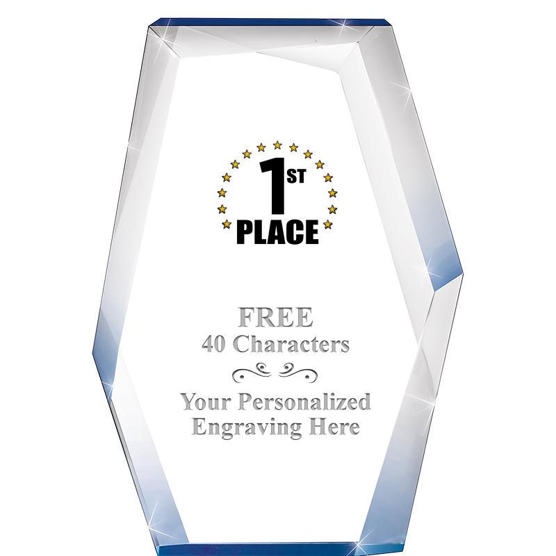 8" COBALT RADIANCE ACRYLIC