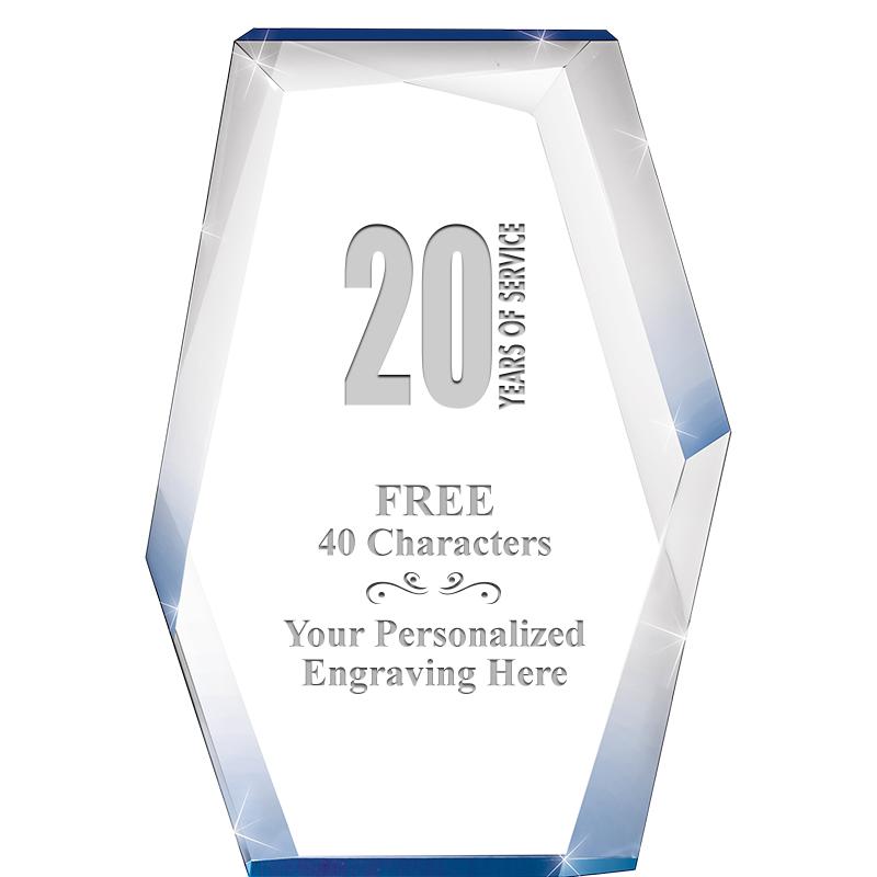 8" COBALT RADIANCE ACRYLIC