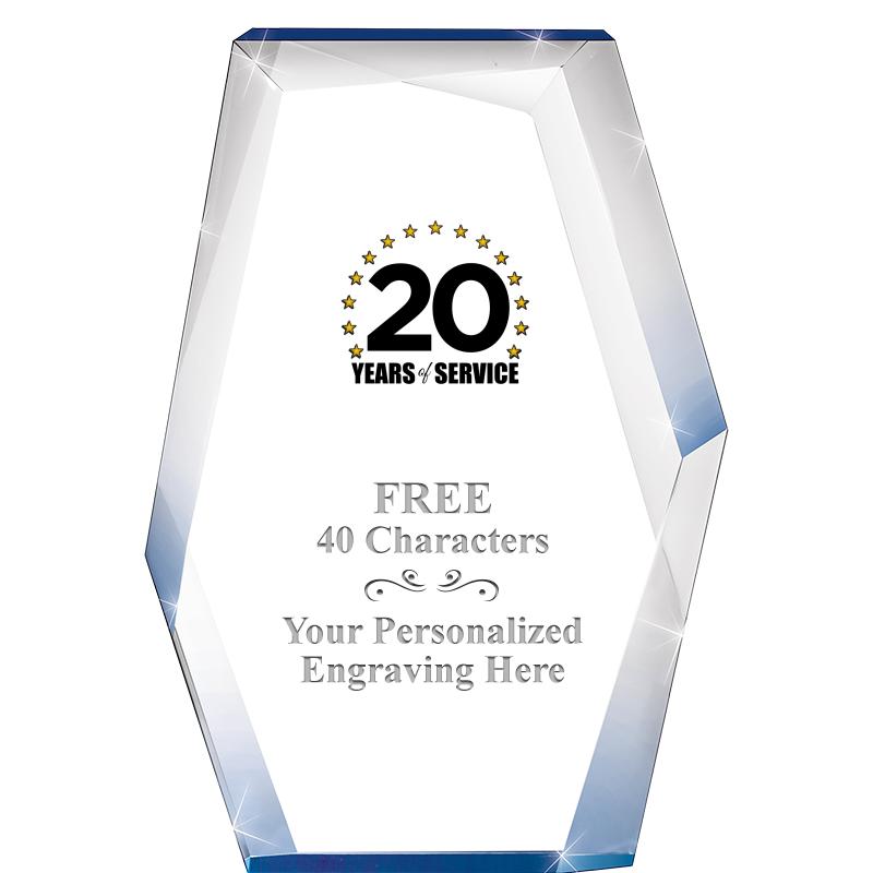 8" COBALT RADIANCE ACRYLIC