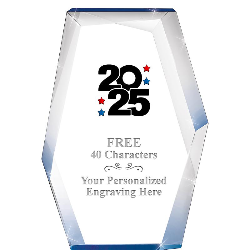 8" COBALT RADIANCE ACRYLIC