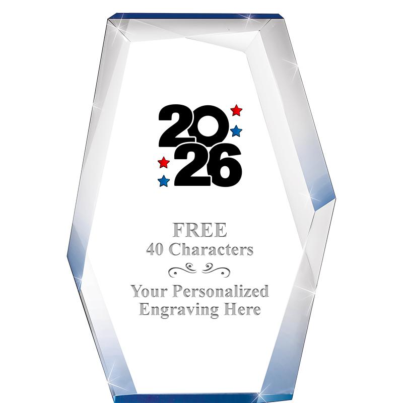 8" COBALT RADIANCE ACRYLIC