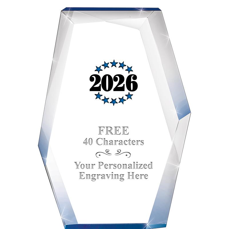 8" COBALT RADIANCE ACRYLIC