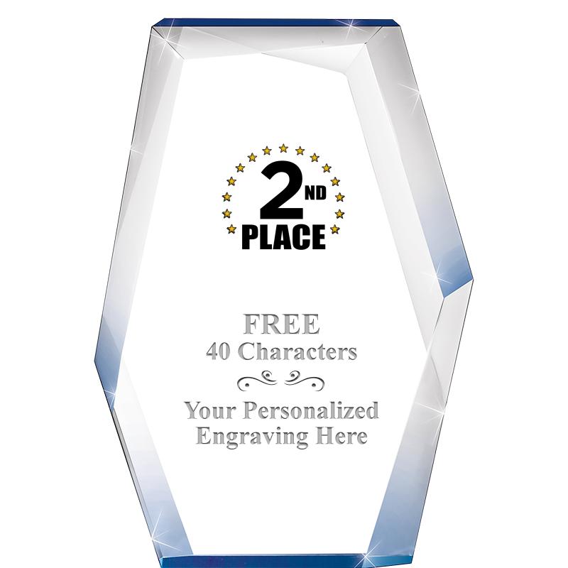 8" COBALT RADIANCE ACRYLIC