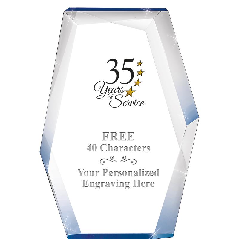 8" COBALT RADIANCE ACRYLIC