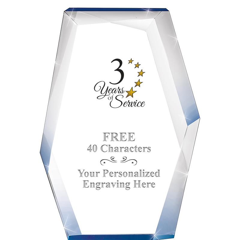 8" COBALT RADIANCE ACRYLIC