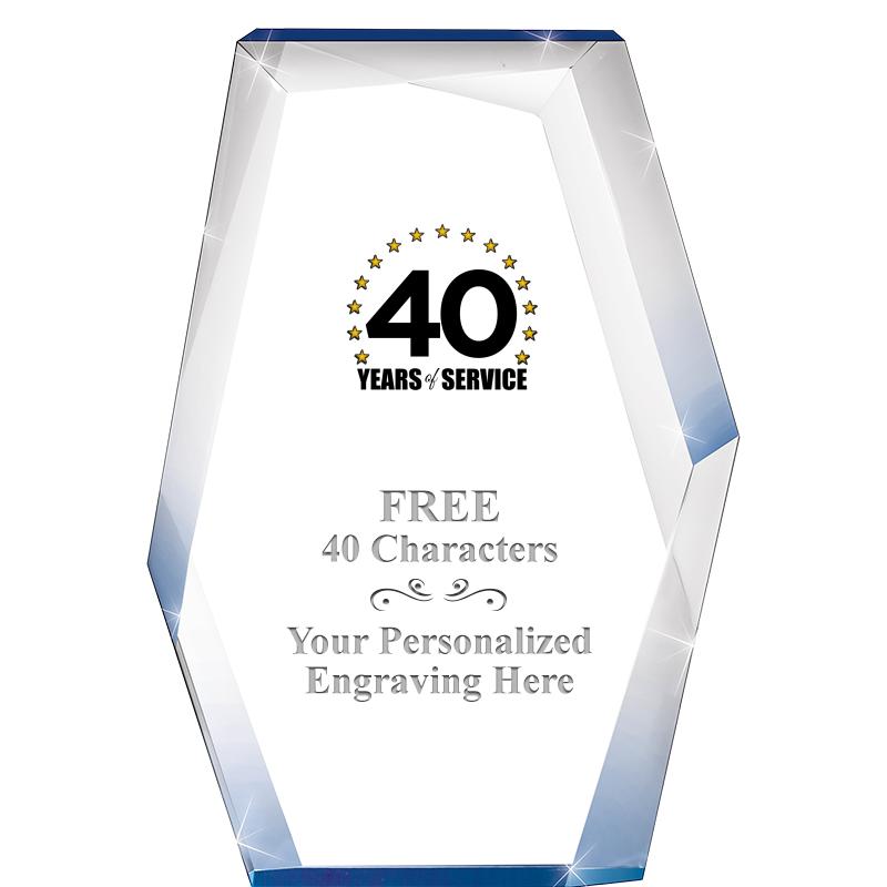 8" COBALT RADIANCE ACRYLIC