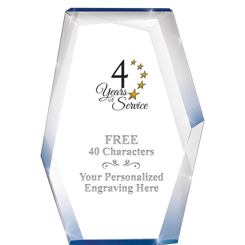 8" COBALT RADIANCE ACRYLIC