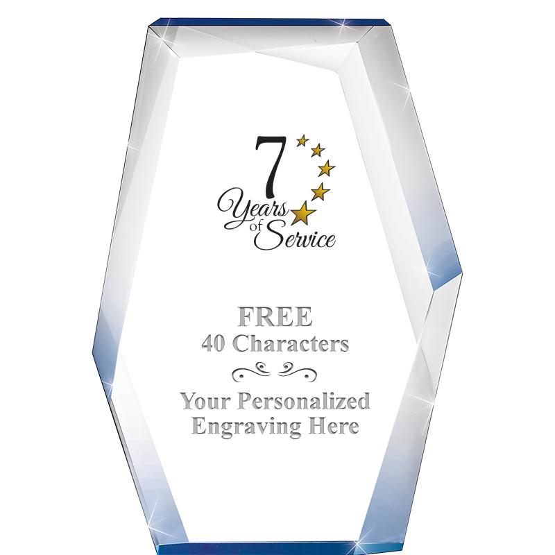 8" COBALT RADIANCE ACRYLIC