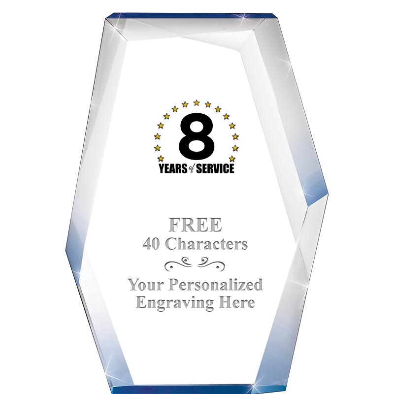 8" COBALT RADIANCE ACRYLIC