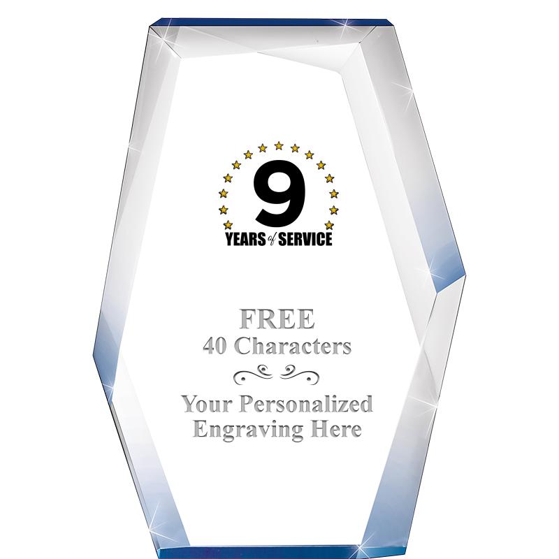 8" COBALT RADIANCE ACRYLIC