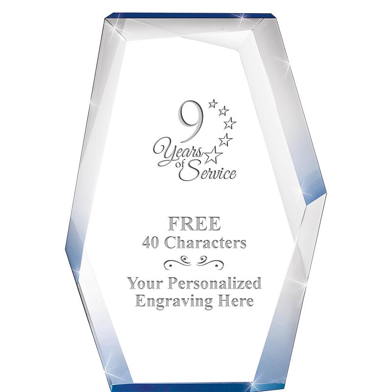 8" COBALT RADIANCE ACRYLIC