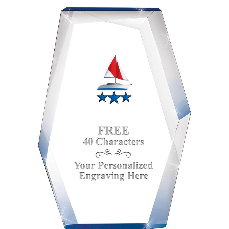 8" COBALT RADIANCE ACRYLIC