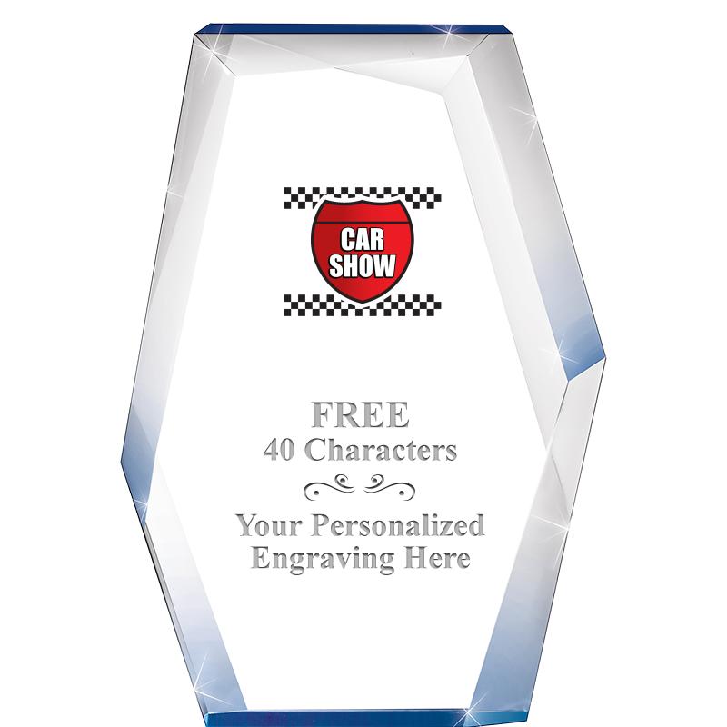 8" COBALT RADIANCE ACRYLIC