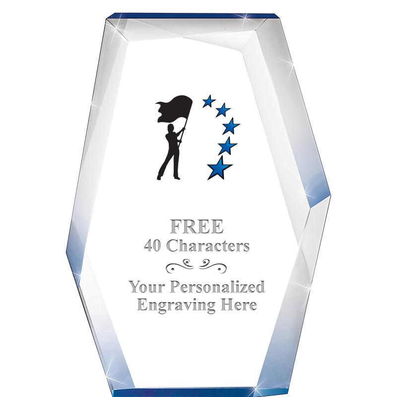 8" COBALT RADIANCE ACRYLIC