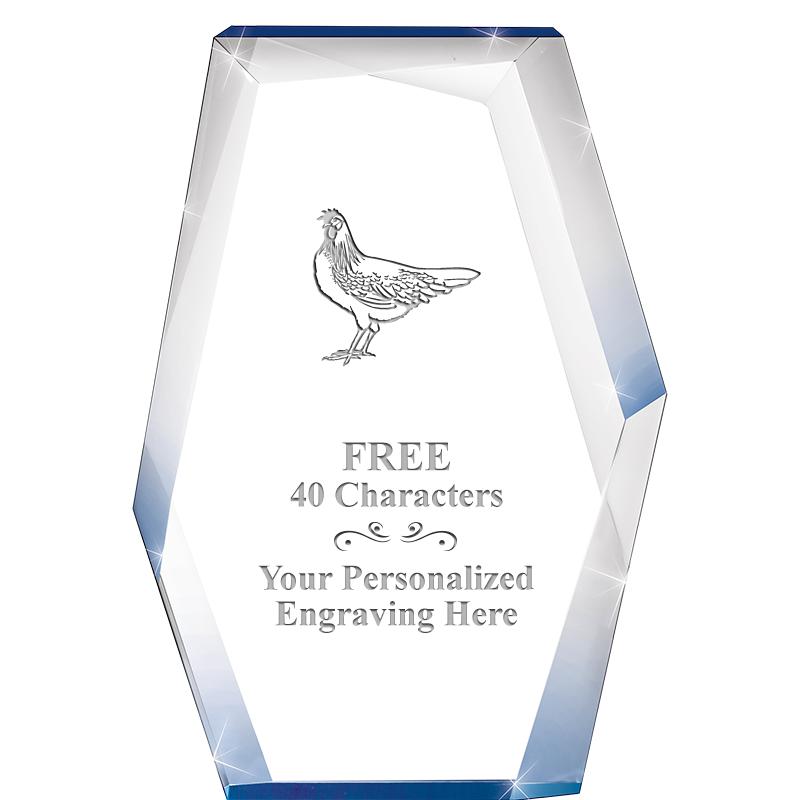 8" COBALT RADIANCE ACRYLIC