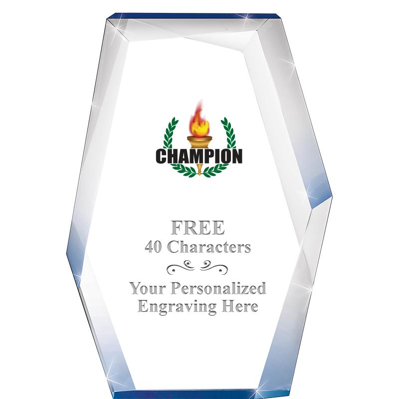 8" COBALT RADIANCE ACRYLIC