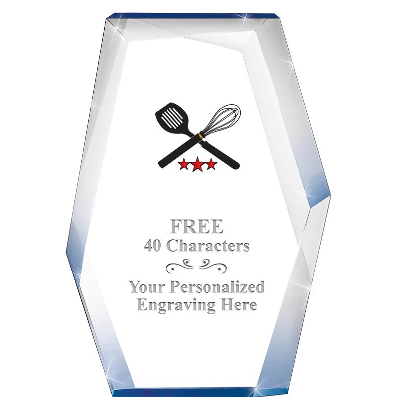 8" COBALT RADIANCE ACRYLIC