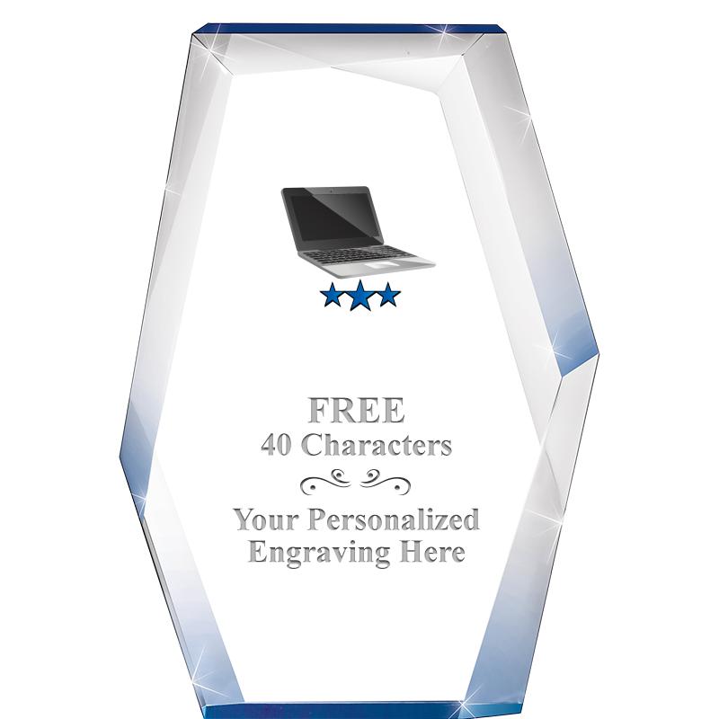 8" COBALT RADIANCE ACRYLIC