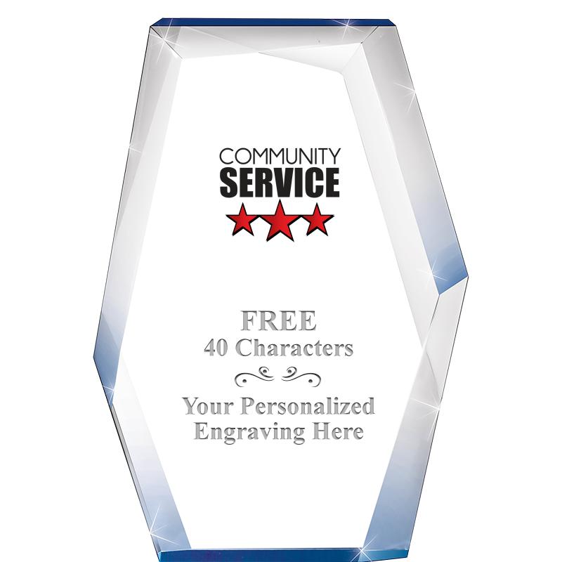 8" COBALT RADIANCE ACRYLIC