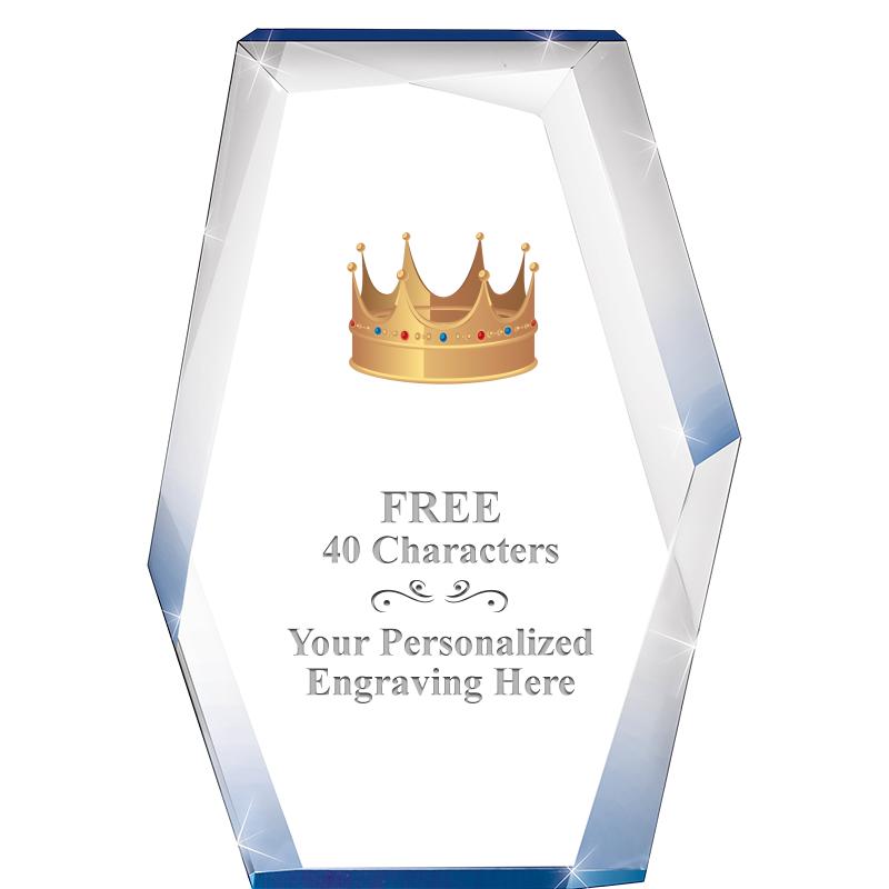 8" COBALT RADIANCE ACRYLIC