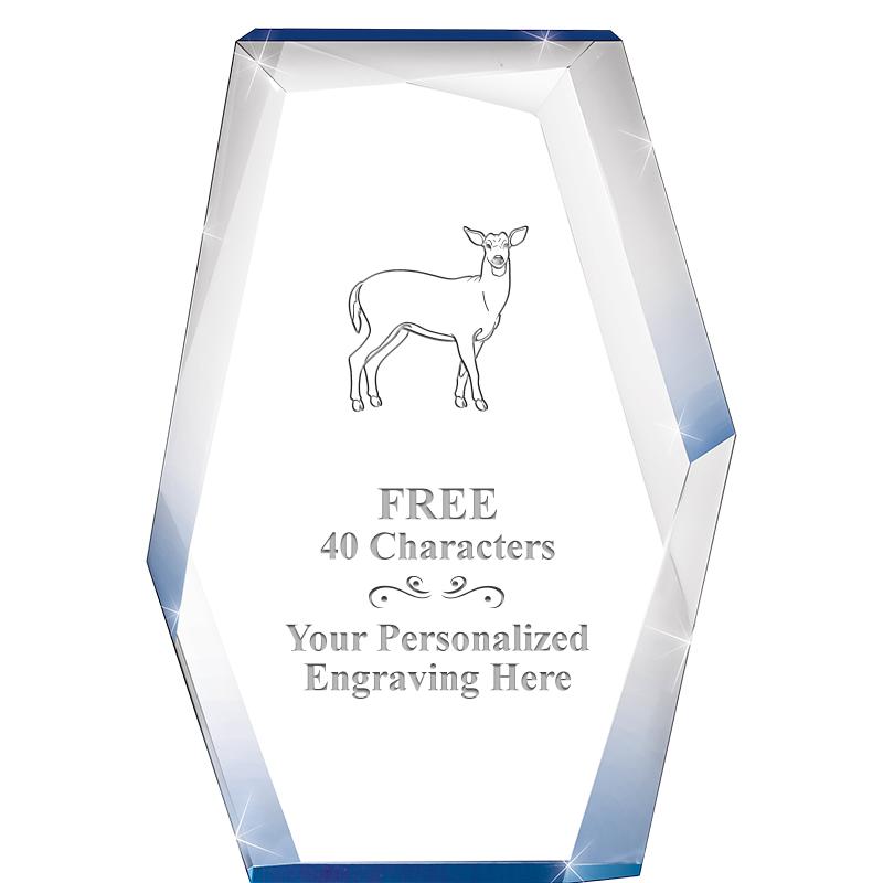 8" COBALT RADIANCE ACRYLIC