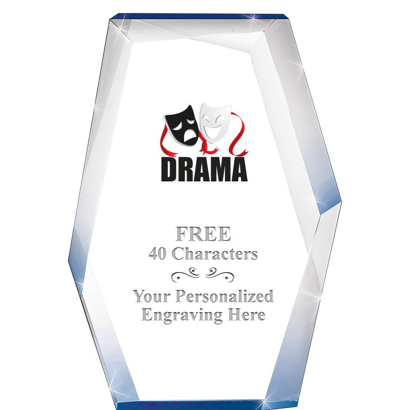 8" COBALT RADIANCE ACRYLIC