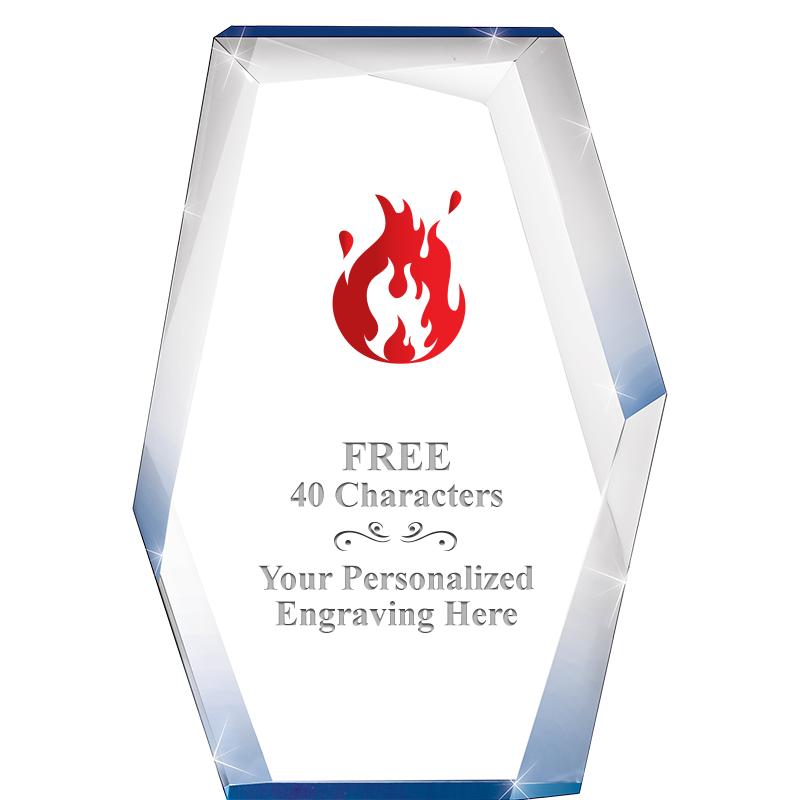 8" COBALT RADIANCE ACRYLIC