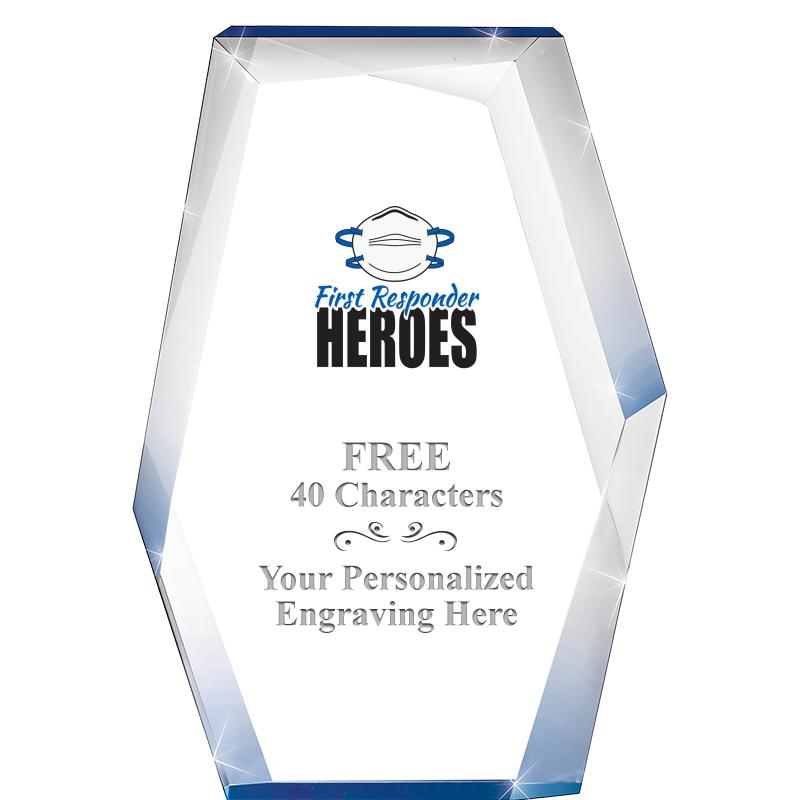 8" COBALT RADIANCE ACRYLIC