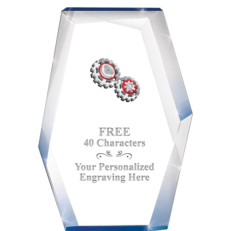 8" COBALT RADIANCE ACRYLIC