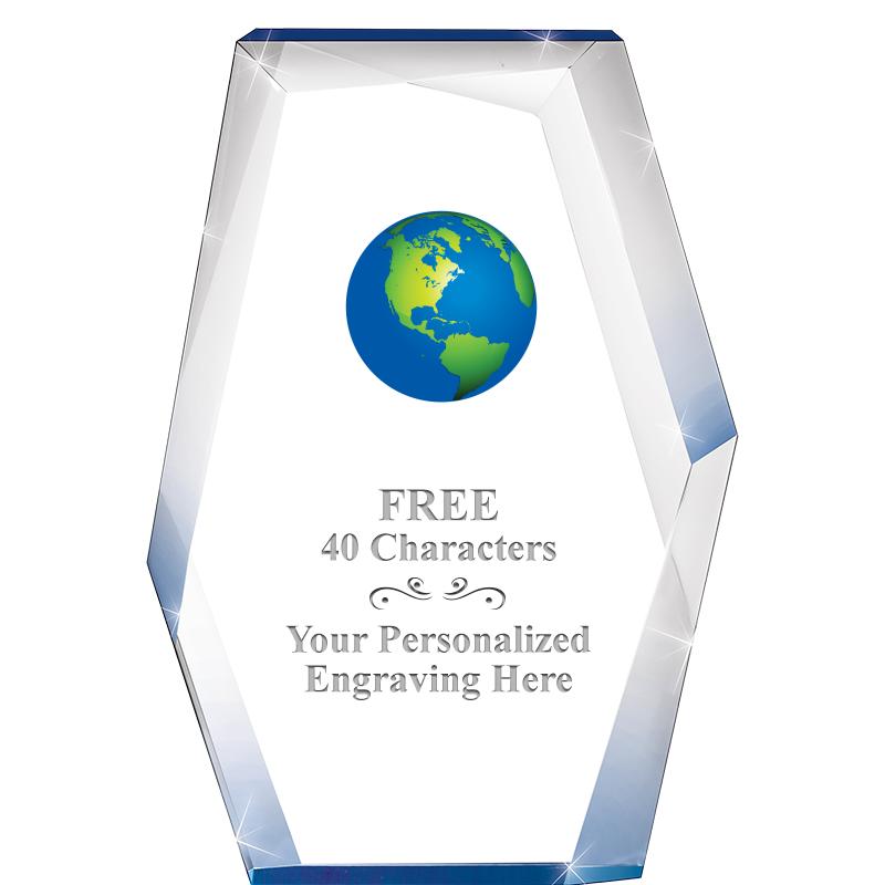 8" COBALT RADIANCE ACRYLIC