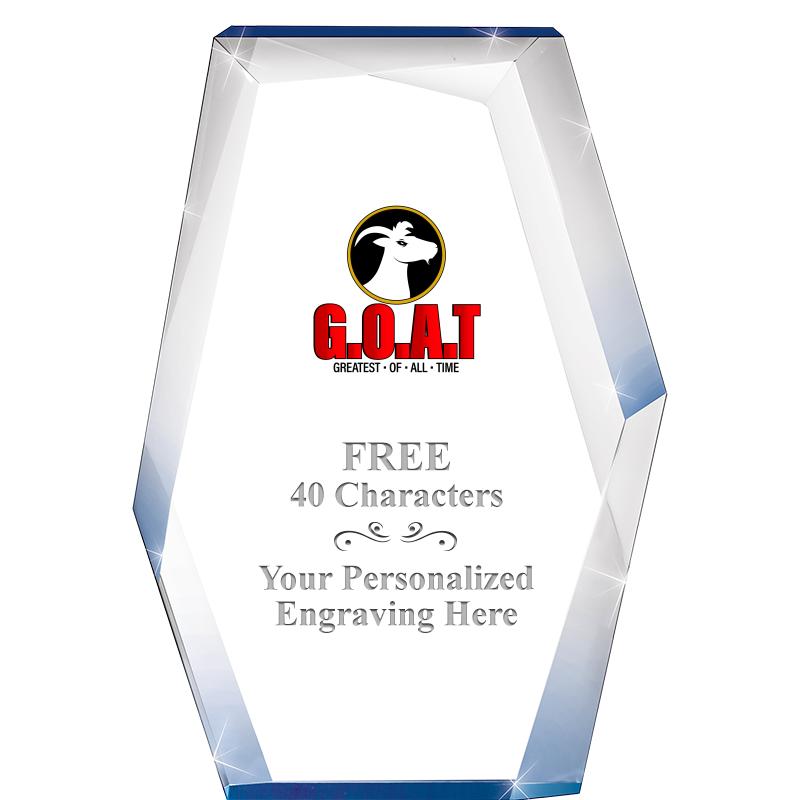 8" COBALT RADIANCE ACRYLIC