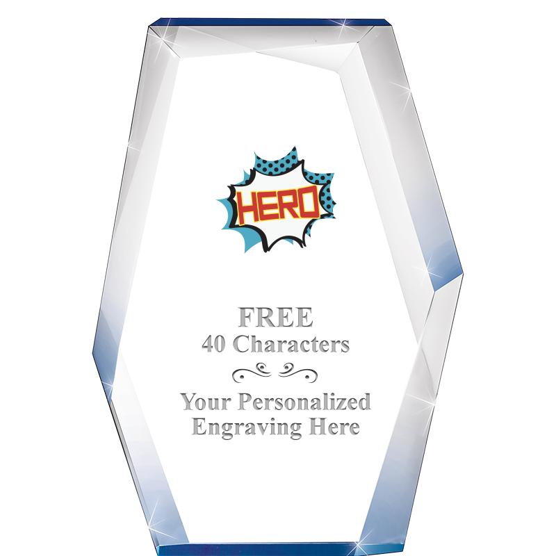 8" COBALT RADIANCE ACRYLIC