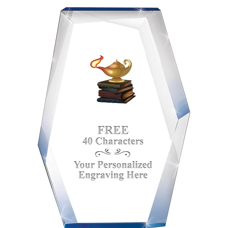 8" COBALT RADIANCE ACRYLIC