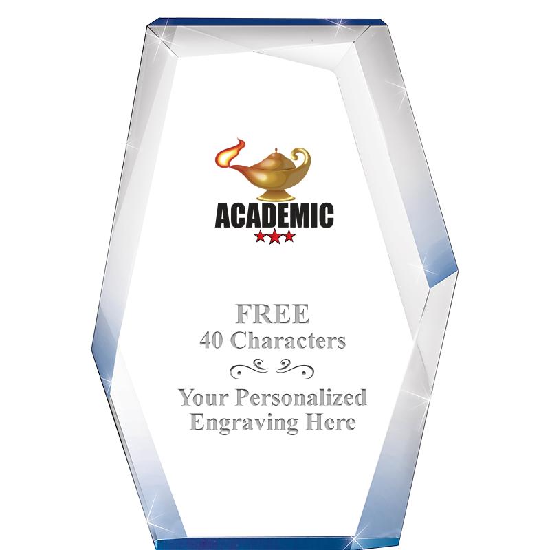 8" COBALT RADIANCE ACRYLIC