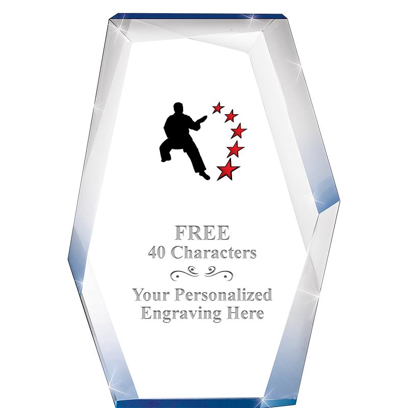 8" COBALT RADIANCE ACRYLIC