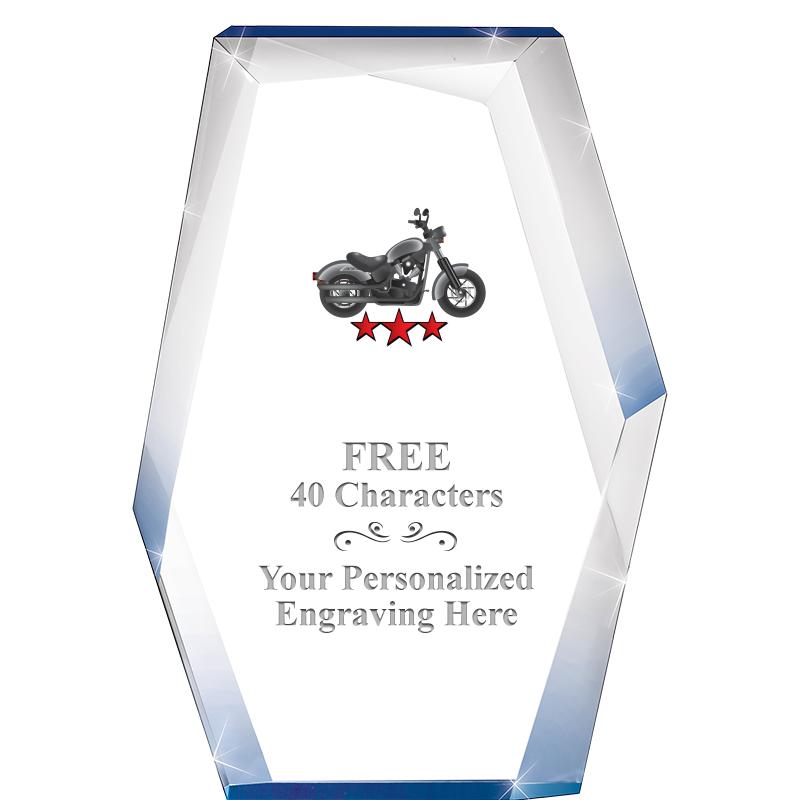 8" COBALT RADIANCE ACRYLIC