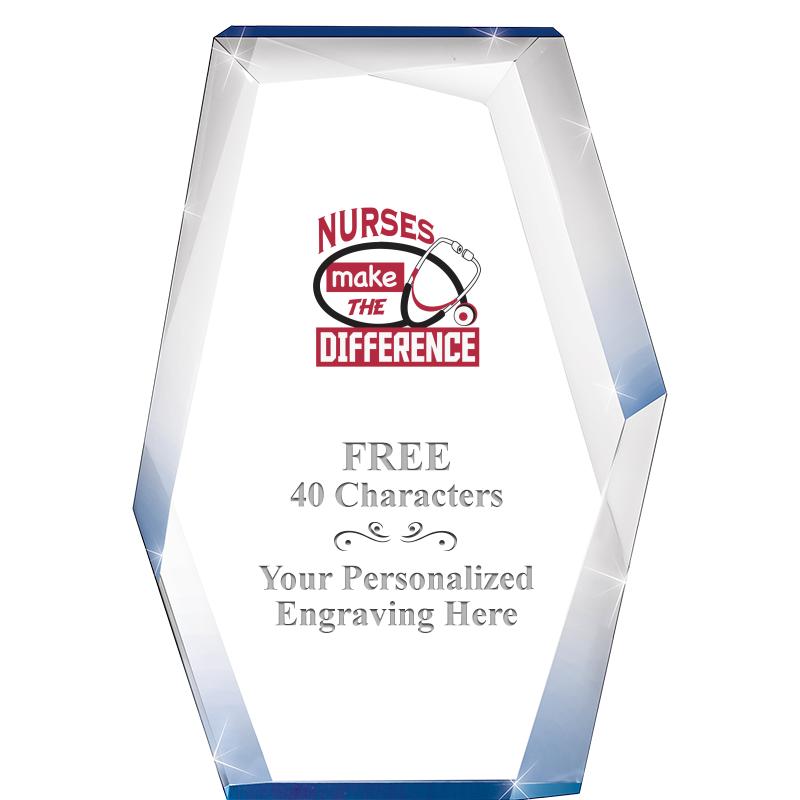 8" COBALT RADIANCE ACRYLIC