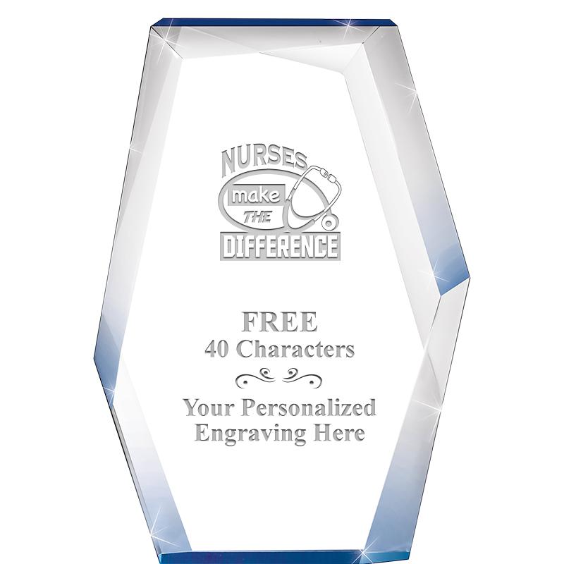 8" COBALT RADIANCE ACRYLIC